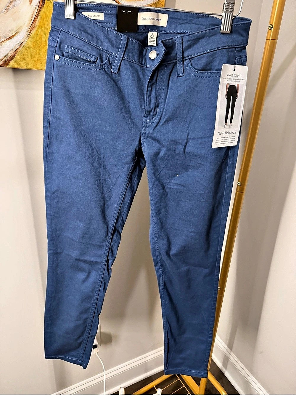 Calvin Klein Jeans Ankle Skinny Pants Blue Size 2